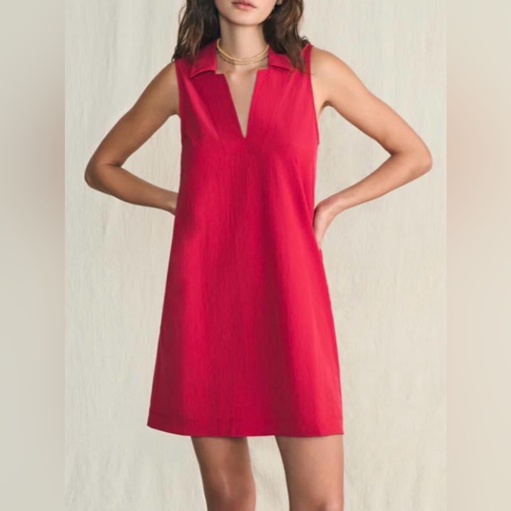 Faherty All Day Polo Sleeveless Mini Dress size XS new with tags